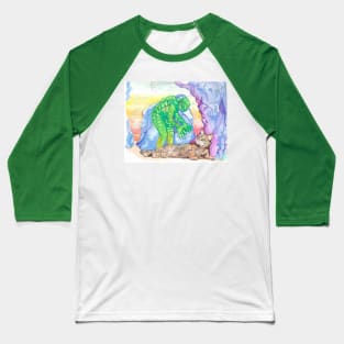 Creature From the Cat Lagoon Baseball T-Shirt